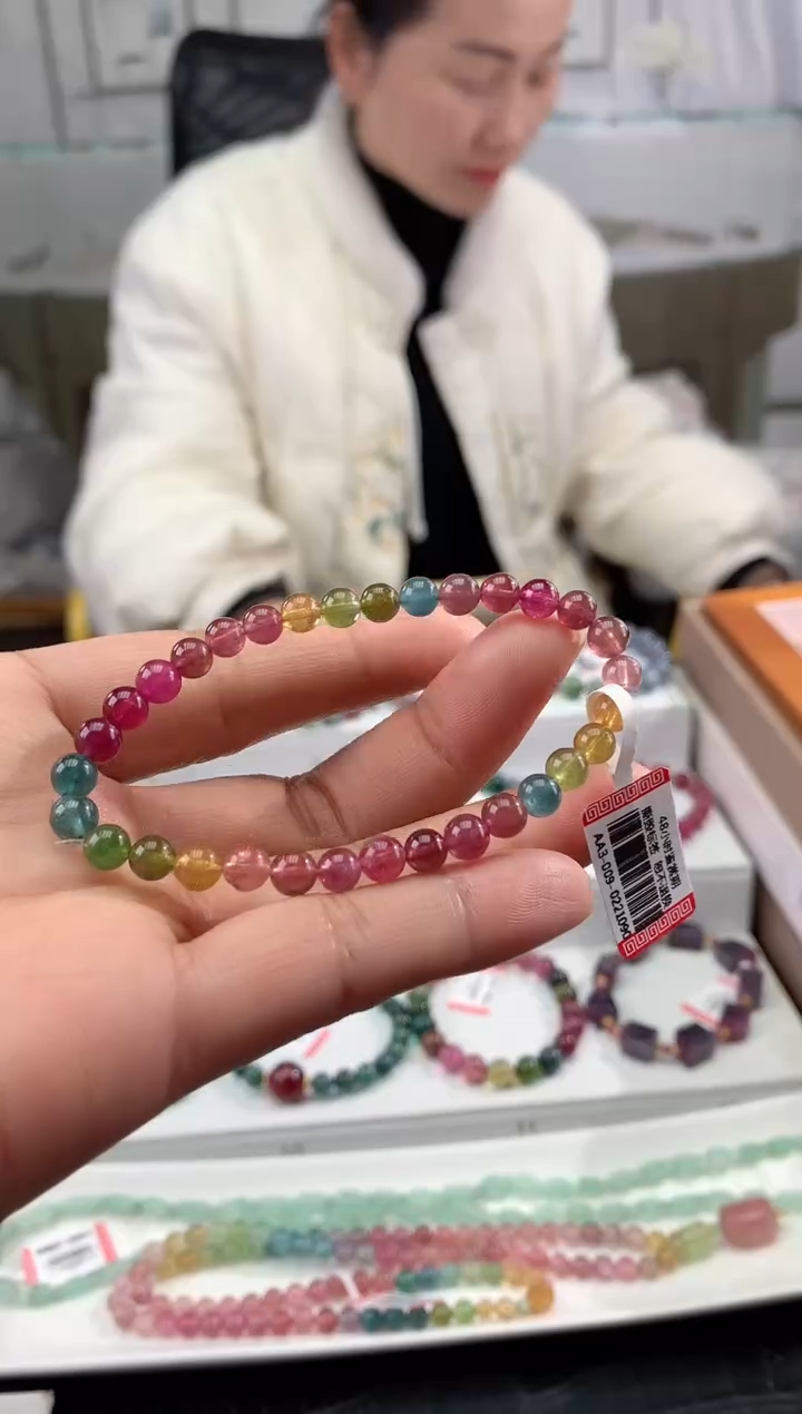 【闪购商品】碧玺手串未镶嵌多样性发一条