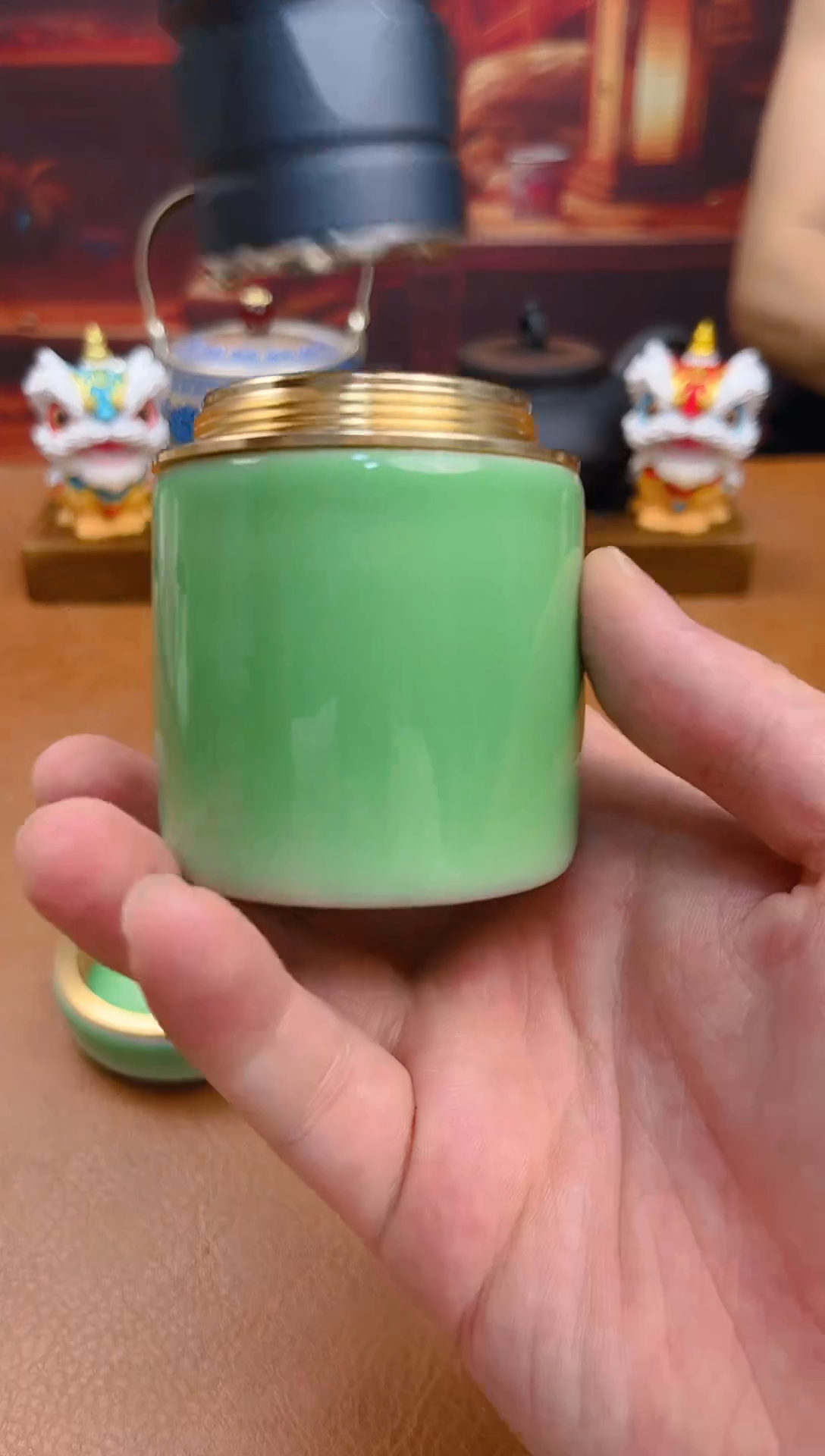 陶瓷茶具摆件旅行套组