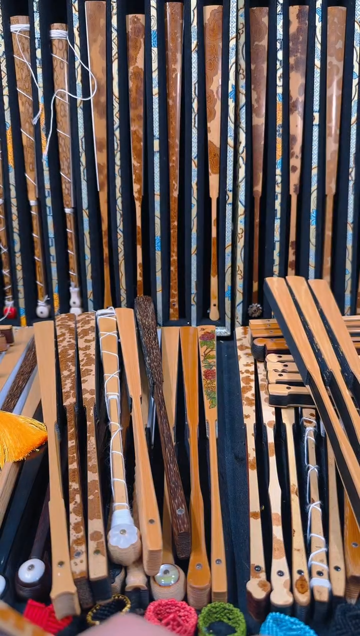 【闪购商品】扇子丁士刚老云妃小叶小骨古牌