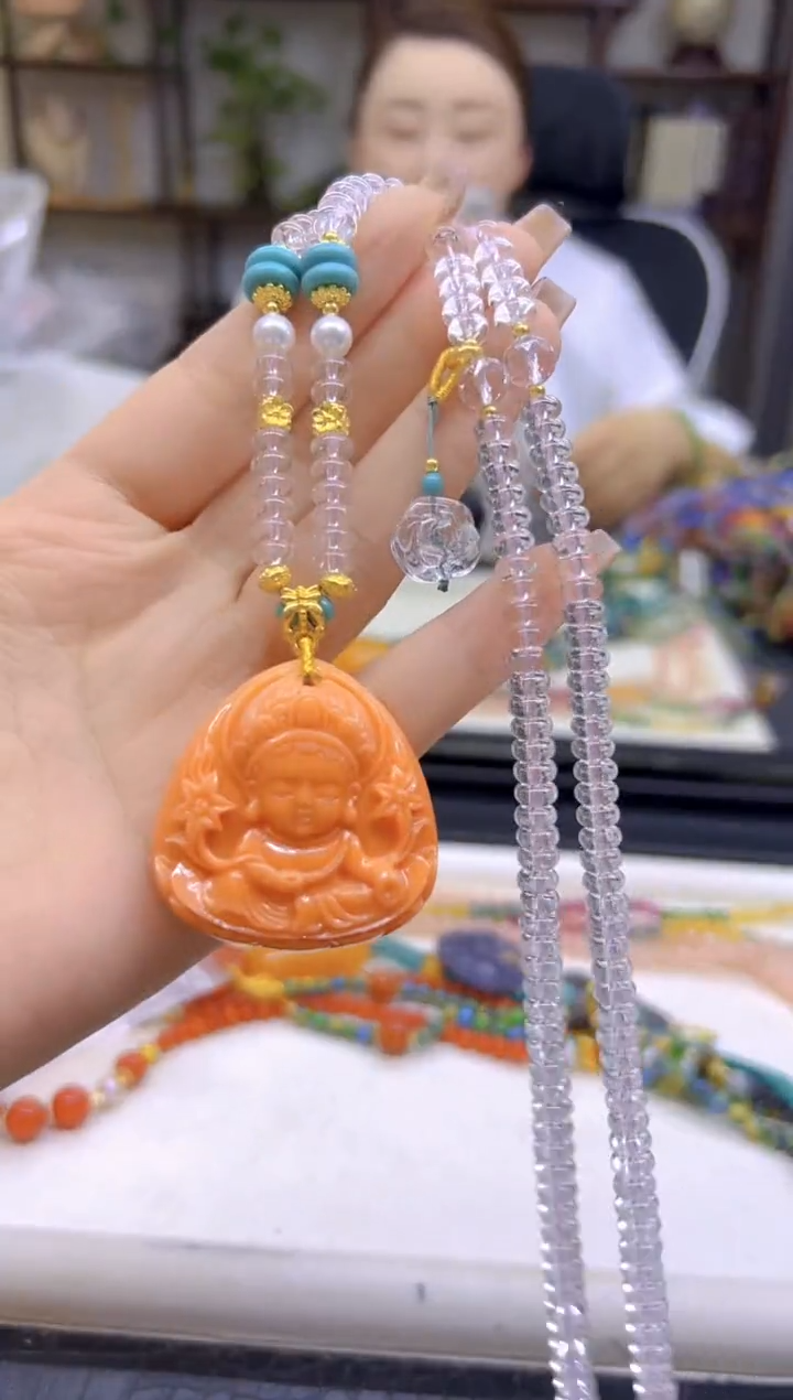 未镶嵌毛衣链水晶DIY款M775