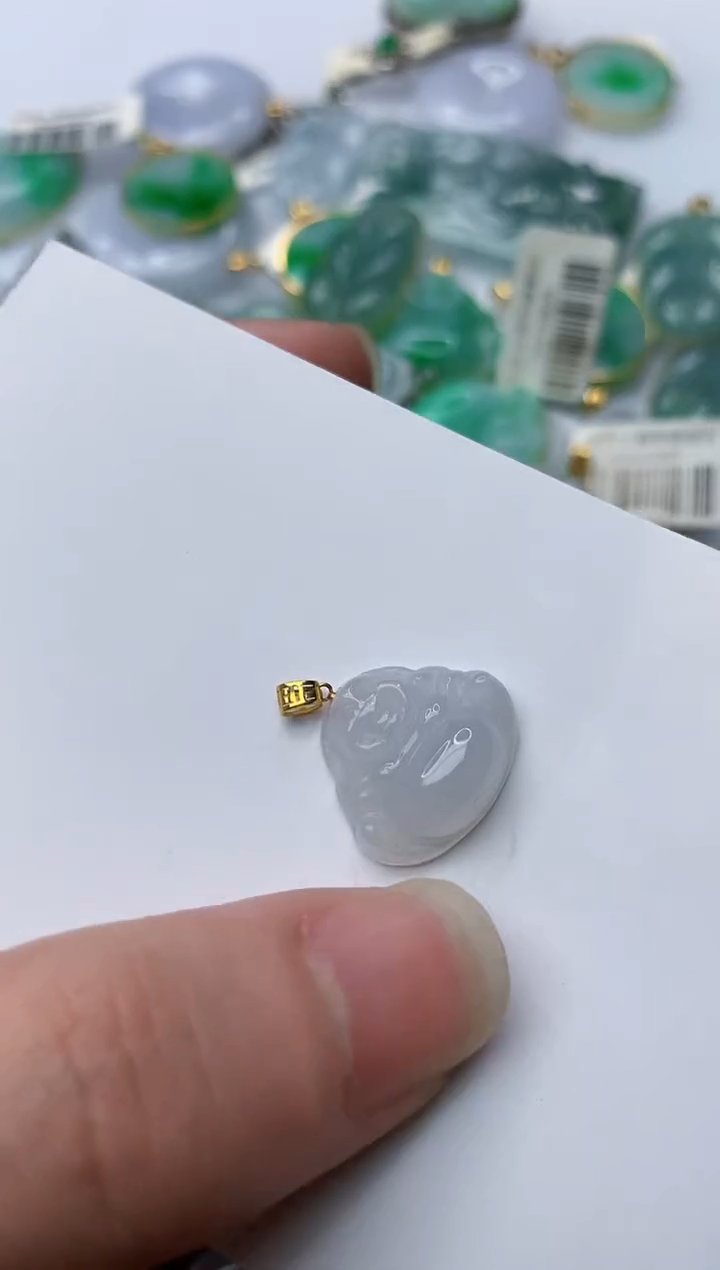 【闪购商品】翡翠颈饰18K金镶嵌5........