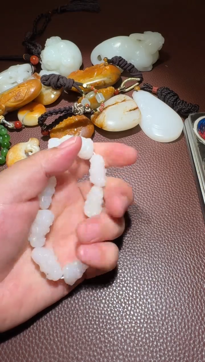 和田玉未镶嵌挂件云*和田玉