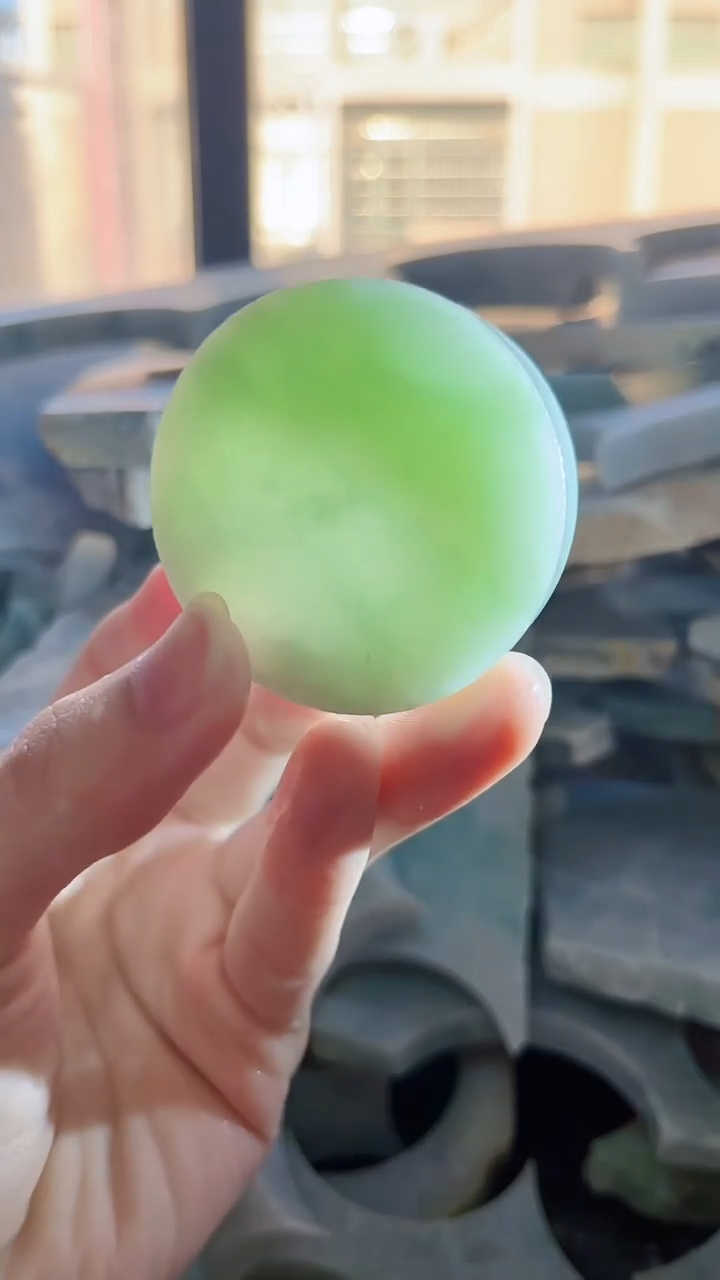 裸石翡翠文*缅甸翡翠A货1559