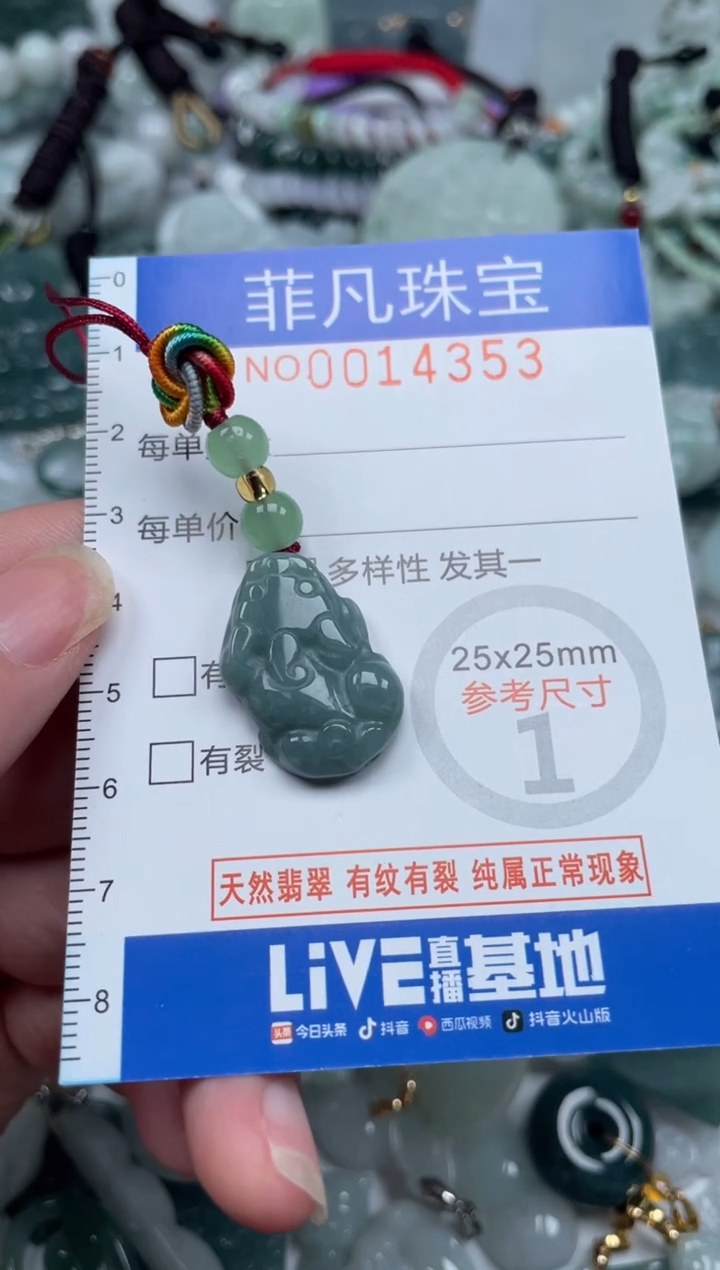 颈饰未镶嵌翡翠14353