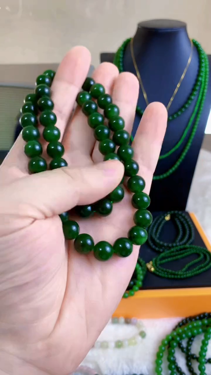 和田玉（碧玉）未镶嵌项链10