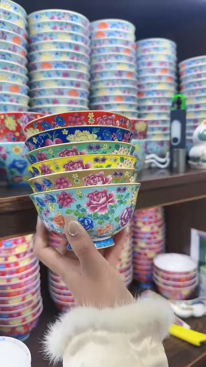 【闪购商品】瓷片4.5英寸饭碗10个景德镇餐具