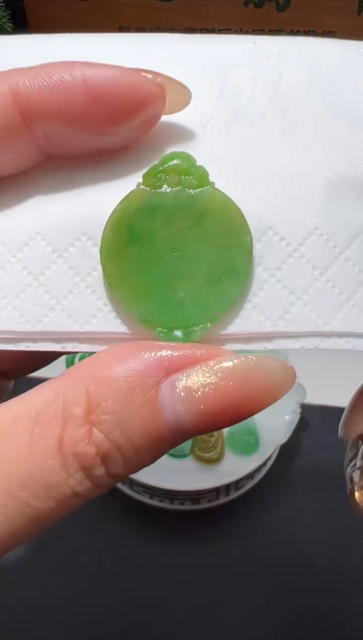 【闪购商品】定制翡翠未镶嵌无事牌