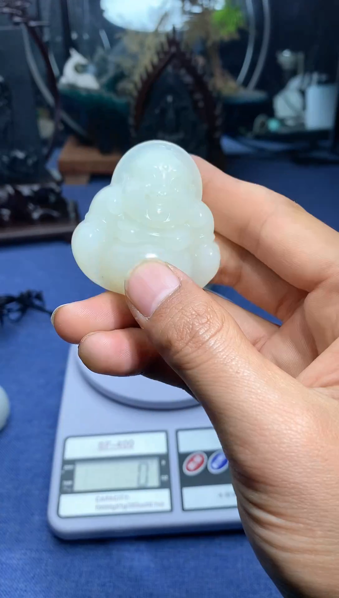 【闪购商品】和田玉颈饰未镶嵌白佛公吊坠