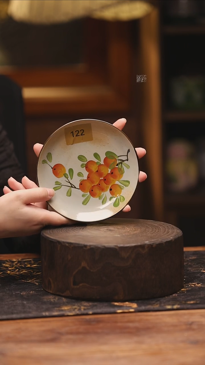 陶瓷景德镇高温釉下手绘陶瓷@L122@