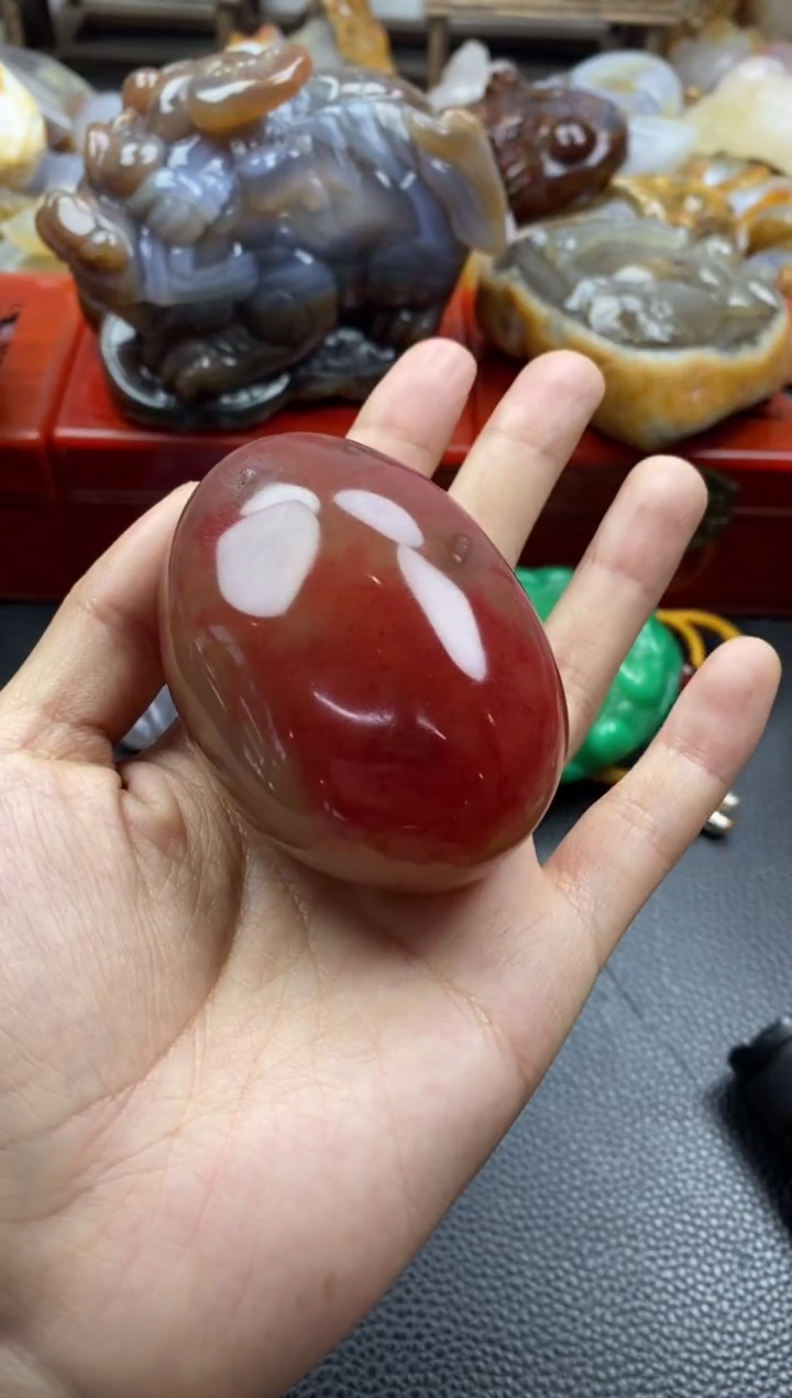 未镶嵌手把玛瑙/玉髓猴*00