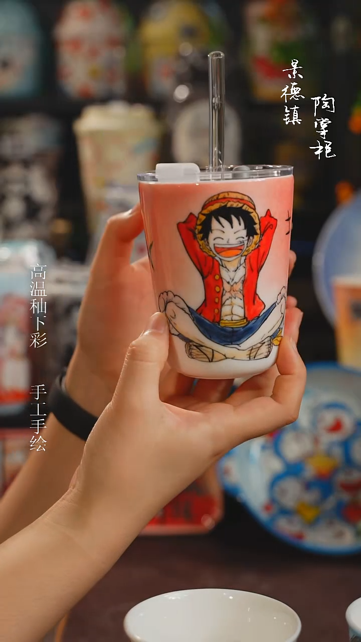 景德镇高温釉下彩纯手工手绘