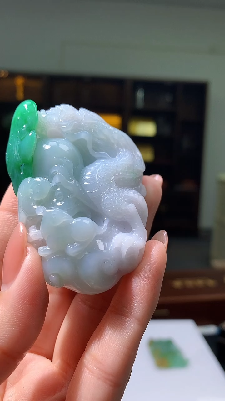 【闪购商品】定制翡翠未镶嵌1051hm-毛货挂件40