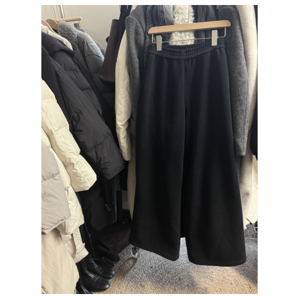 YI LU【暖阳】秋冬百搭卫裤 新款松紧腰加绒长裤