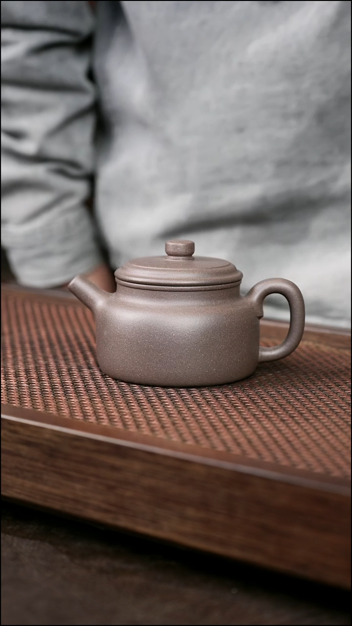 茶壶紫砂青灰德钟+矿标证书