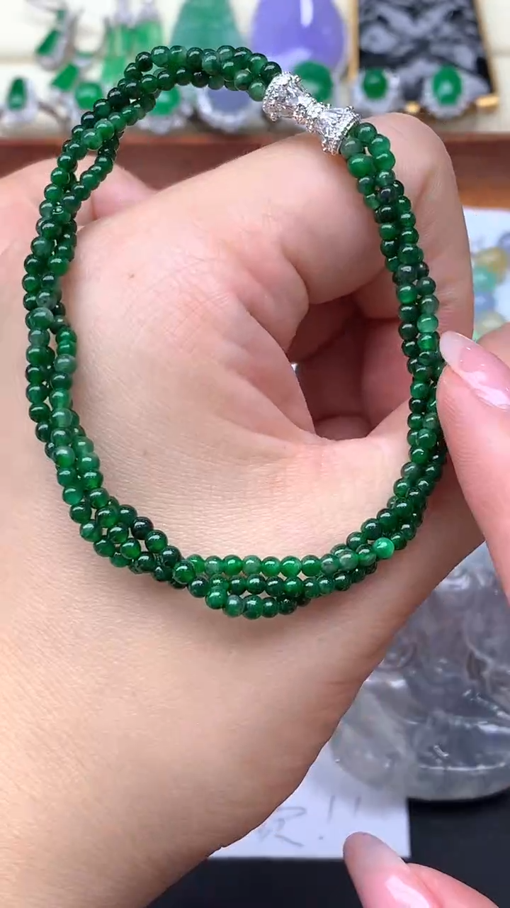 【闪购商品】翡翠手串未镶嵌140-天然翡翠