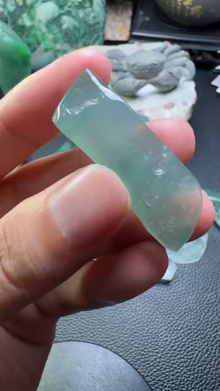 定制翡翠未镶嵌定制不退换37 13 6.8 