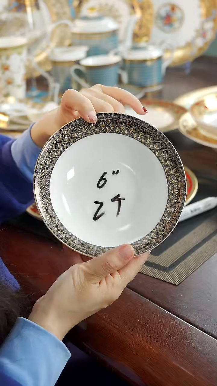 瓷片6英寸水果碗2个