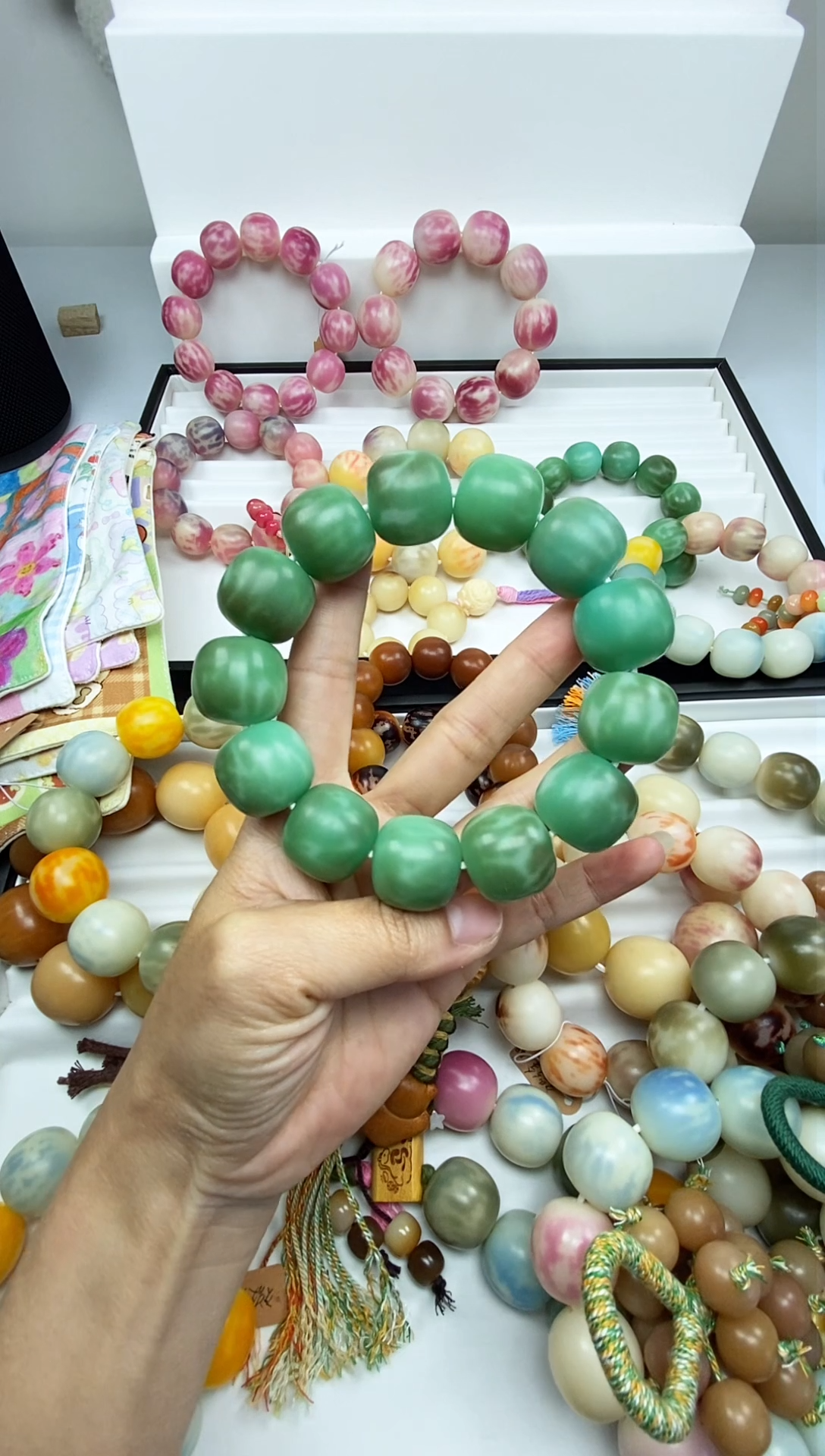 手串菩提根/象牙果手工干磨卡20桶珠微全打8.5折