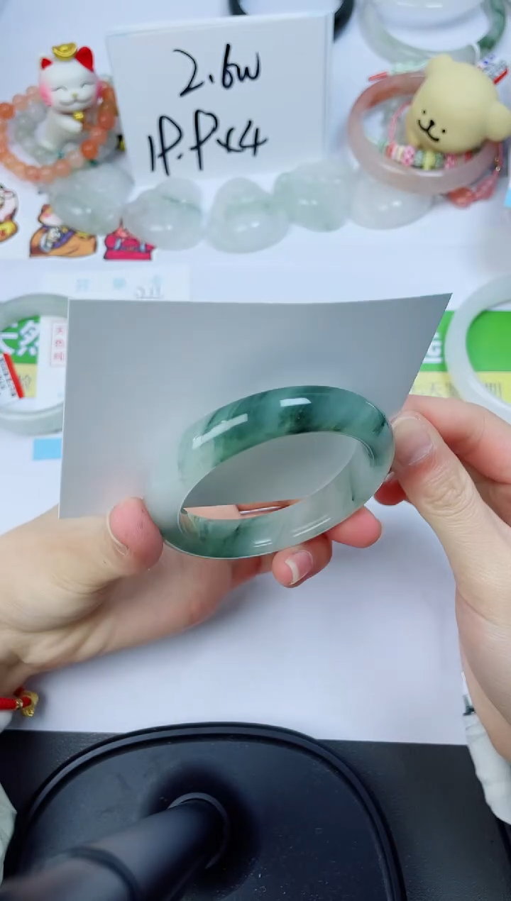 【闪购商品】石英质玉未镶嵌手镯135-52.3