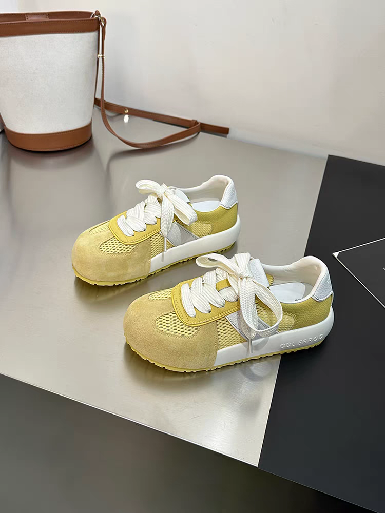 【鞋爱】28030真皮薄款网面sg轻便透气卡皮巴拉丑萌运动休闲板鞋