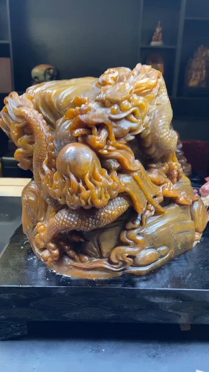 【闪购商品】寿山石印石田黄大龙摆件