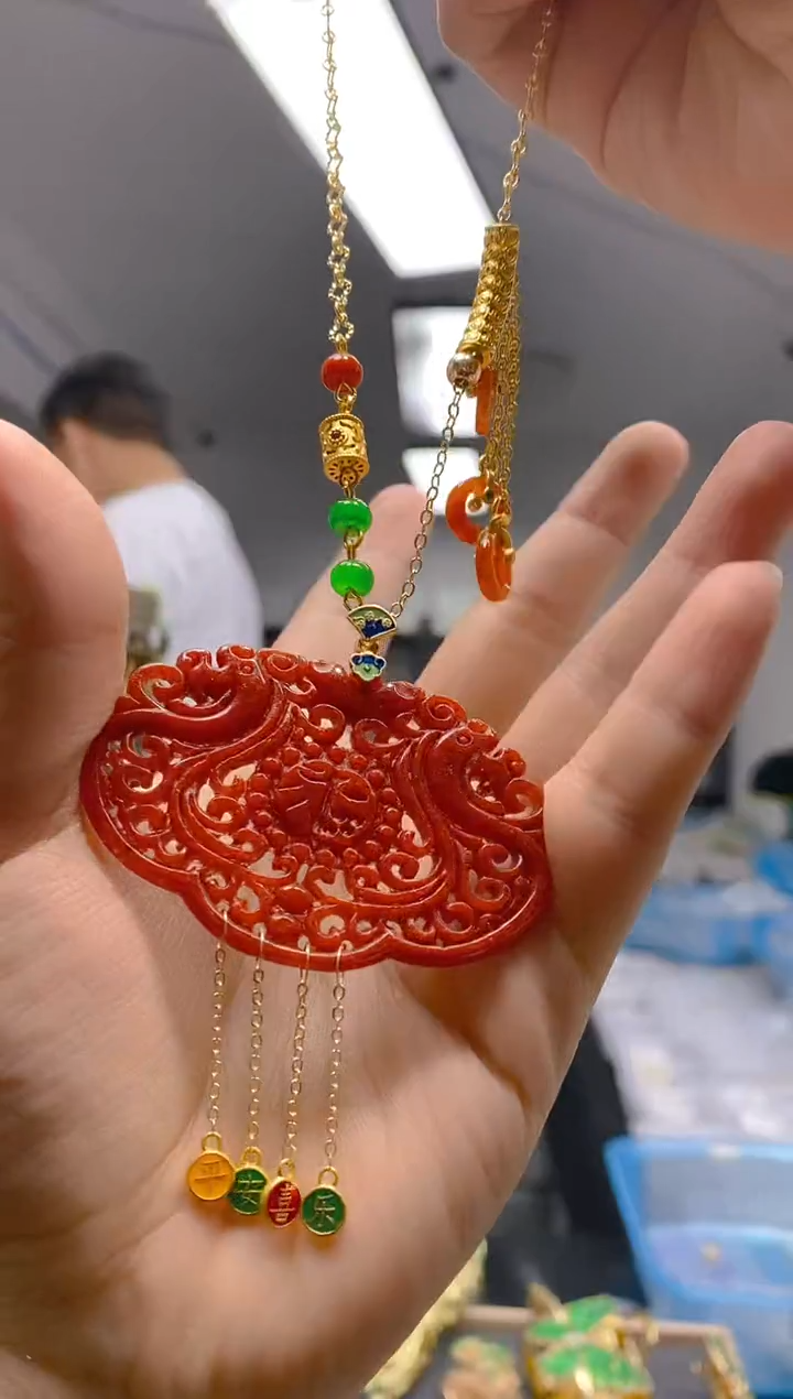 【闪购商品】翡翠耳饰合金0323翡翠锁骨链