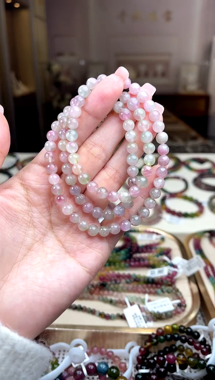 【闪购商品】碧玺/未镶嵌6mm+碧玺多圈多样性发货