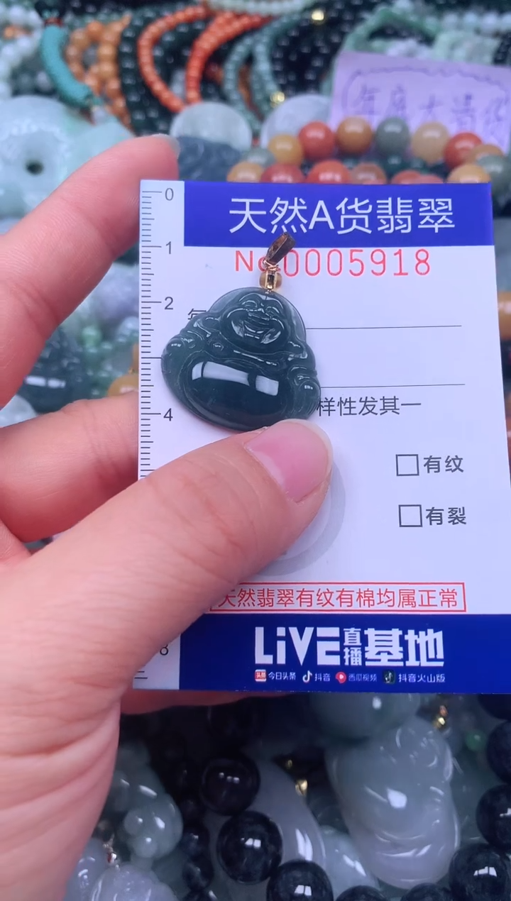 颈饰未镶嵌翡翠天然翡翠