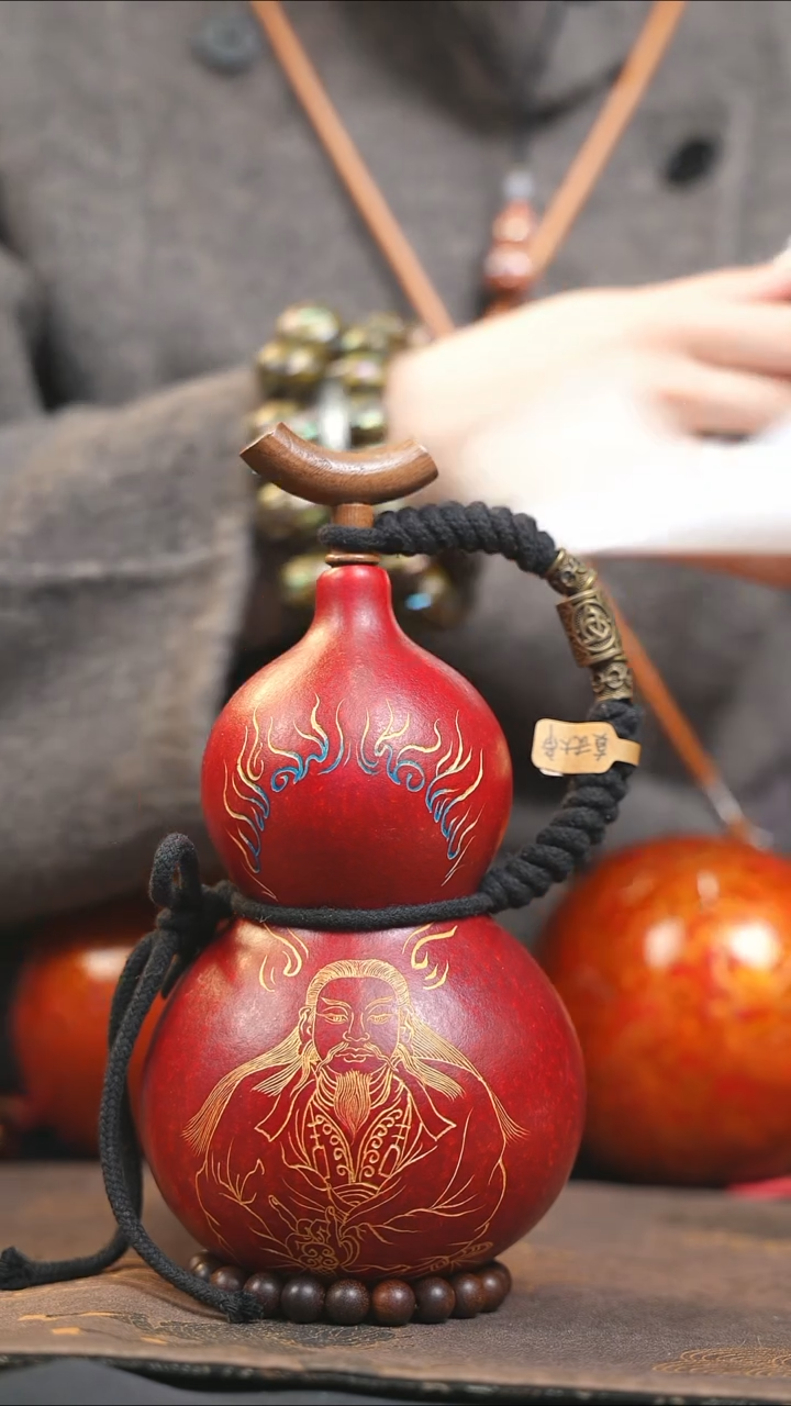 【闪购商品】XN202大漆酒葫芦不包手串及旋转底座