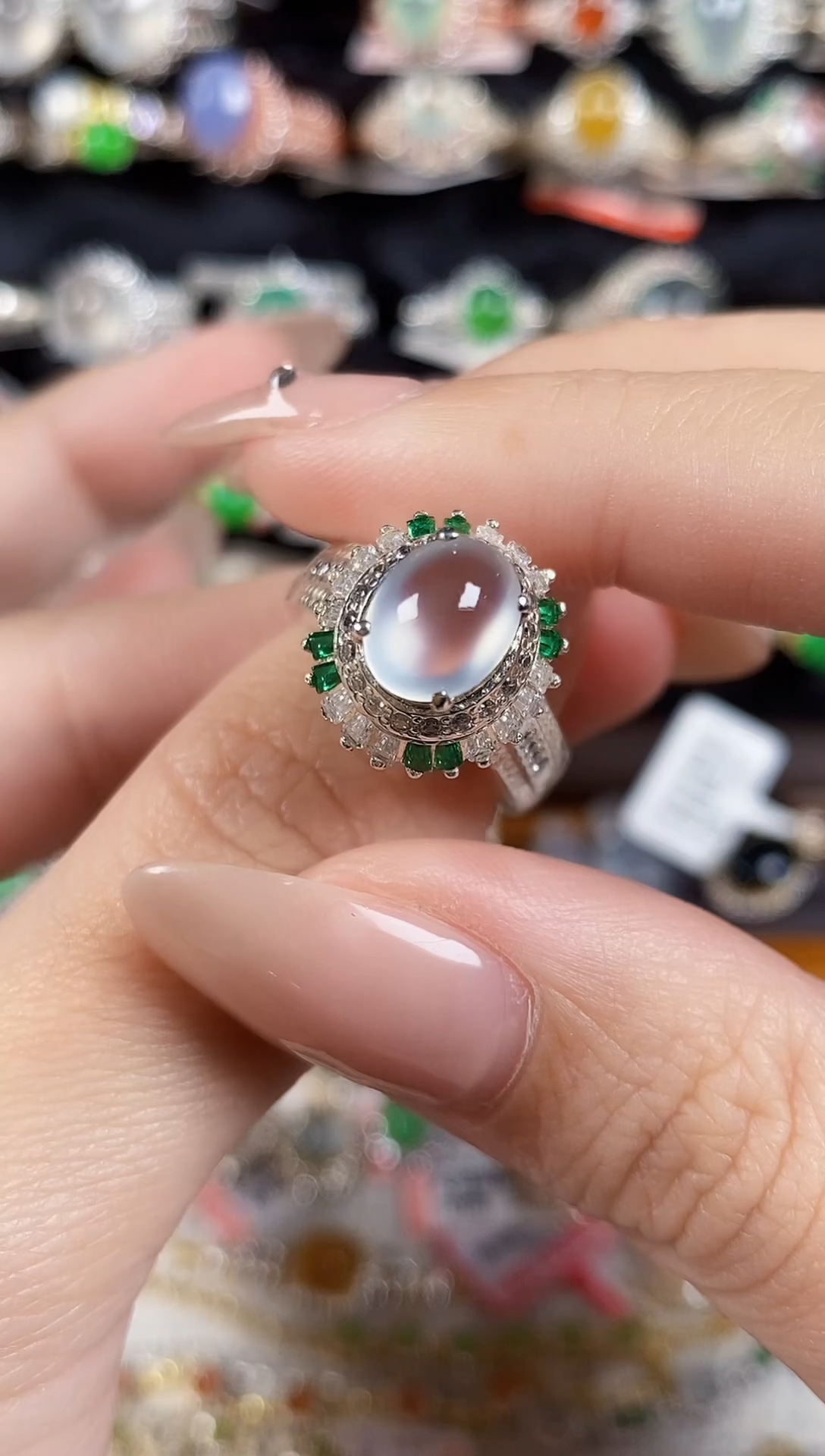 未镶嵌戒指翡翠 天然A货翡翠93