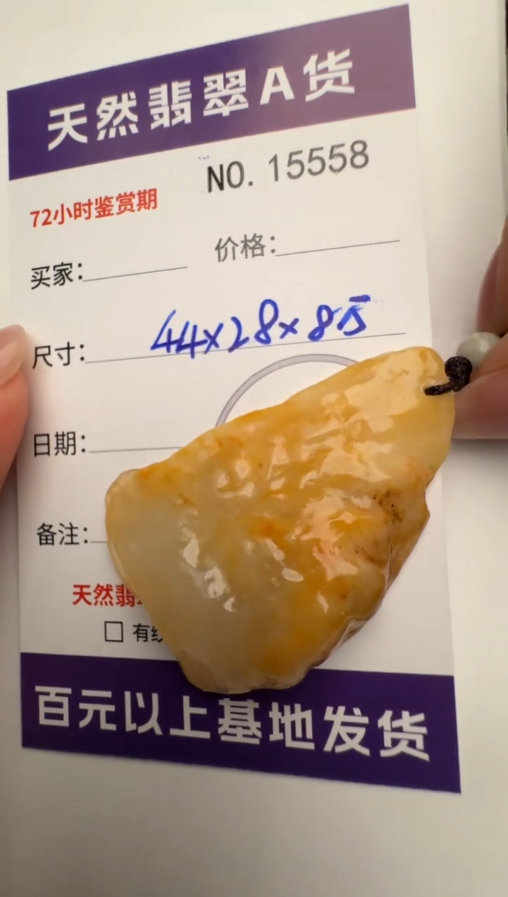 【闪购商品】翡翠颈饰未镶嵌原石15558