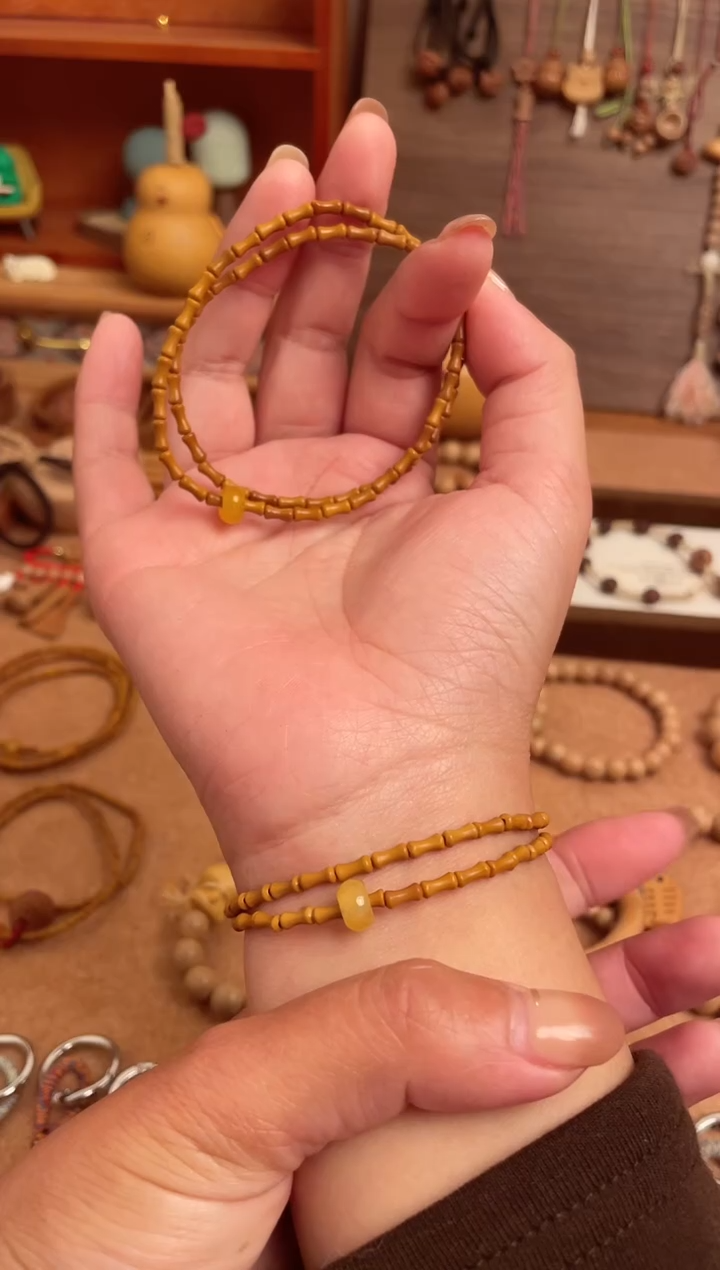 手串/手链核桃竹节手串一物一拍双圈加跑环