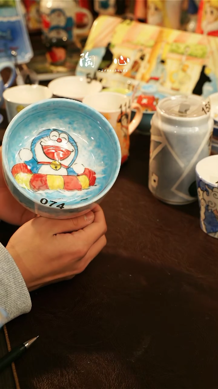 【闪购商品】杯景德镇高温釉下彩原创手绘陶瓷074