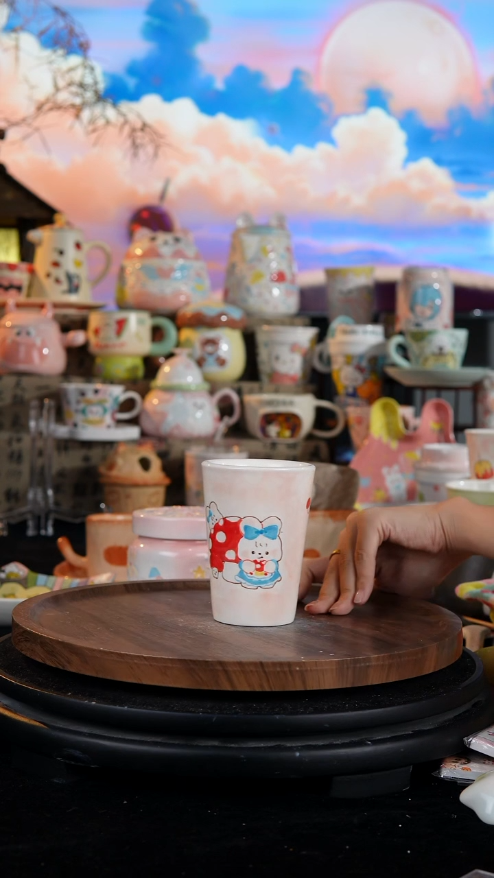 陶瓷便携款手工手绘景德镇陶瓷