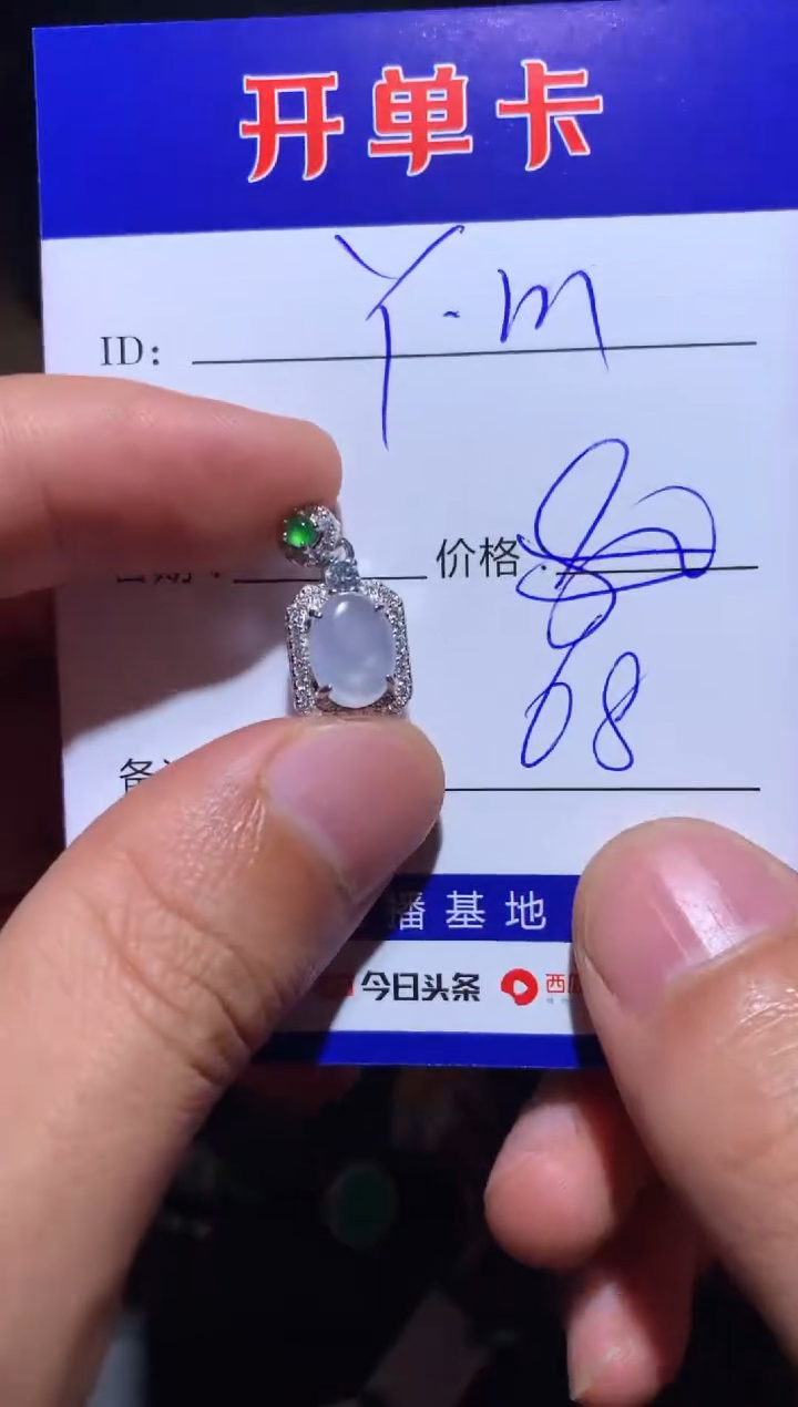 【闪购商品】翡翠颈饰银S925镶嵌 定向 Y.m