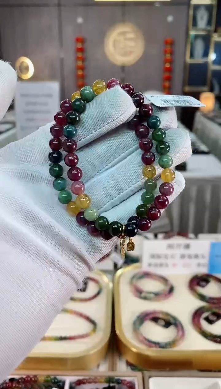 单圈手串6mm+未镶嵌碧玺（多样性发一条）xion