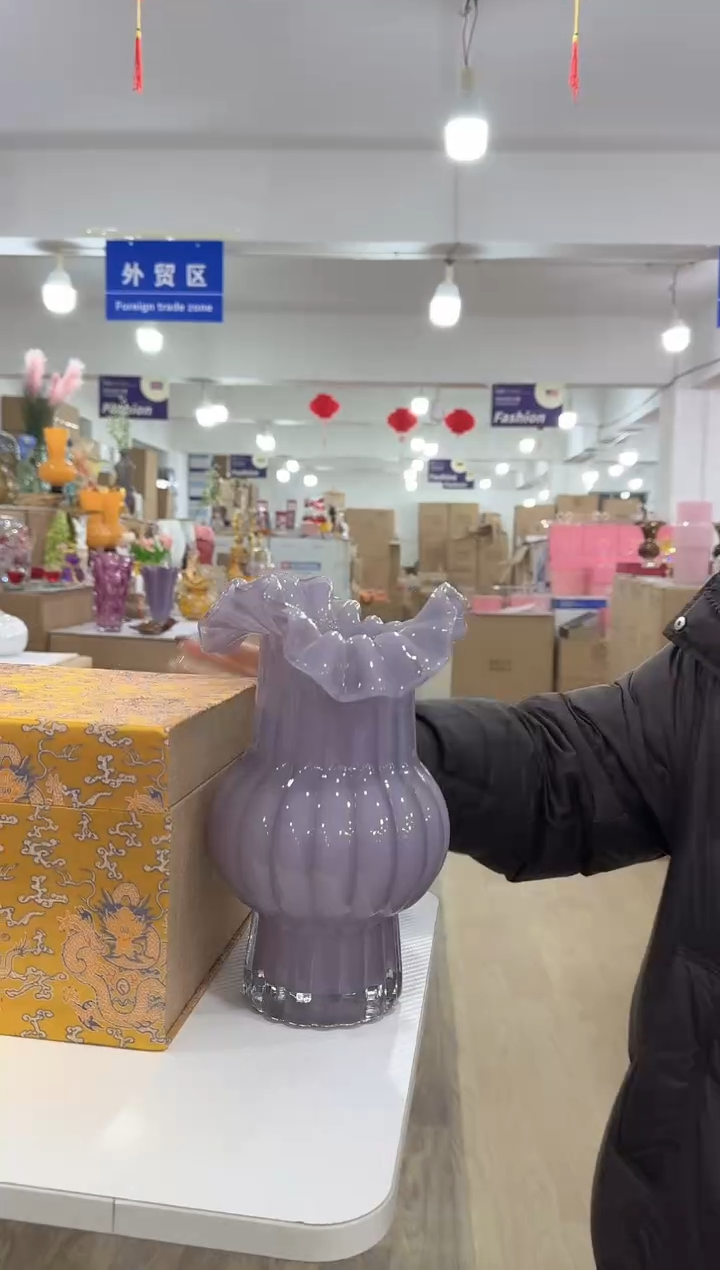 【闪购商品】无铅玻璃甄选花器-d-早41