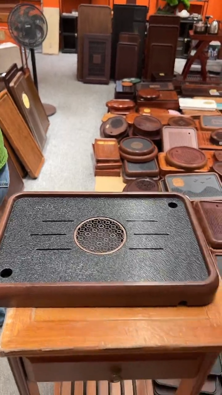 新品福利石材长39CM*宽26CM茶盘送管