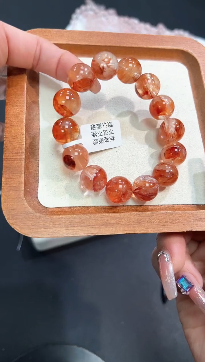 【闪购商品】水晶手串未镶嵌48a多样性发其一/1条14mm默认微瑕