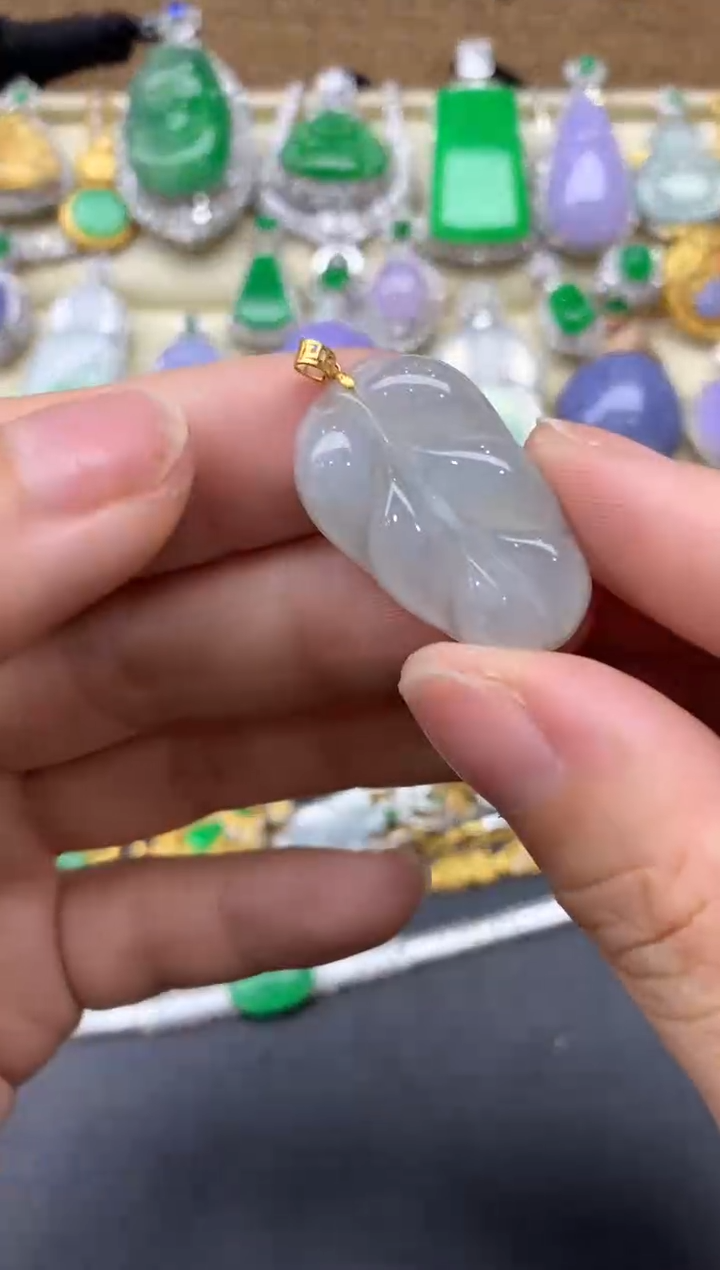 【闪购商品】翡翠颈饰18K金镶嵌141-中国好珍宝