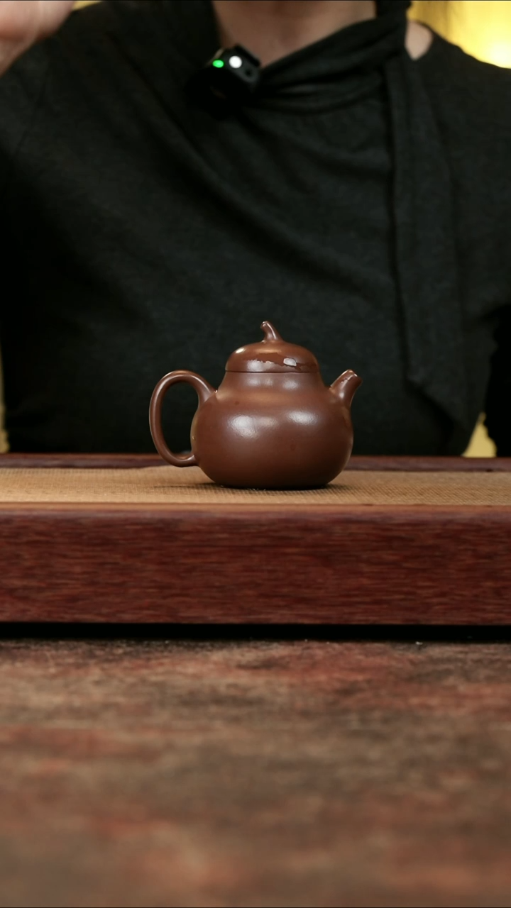 【闪购商品】紫砂茶壶1985年深井底槽清 茄瓜 150cc