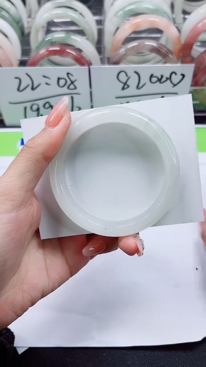 【闪购商品】石英质玉手镯合金A248-54/55