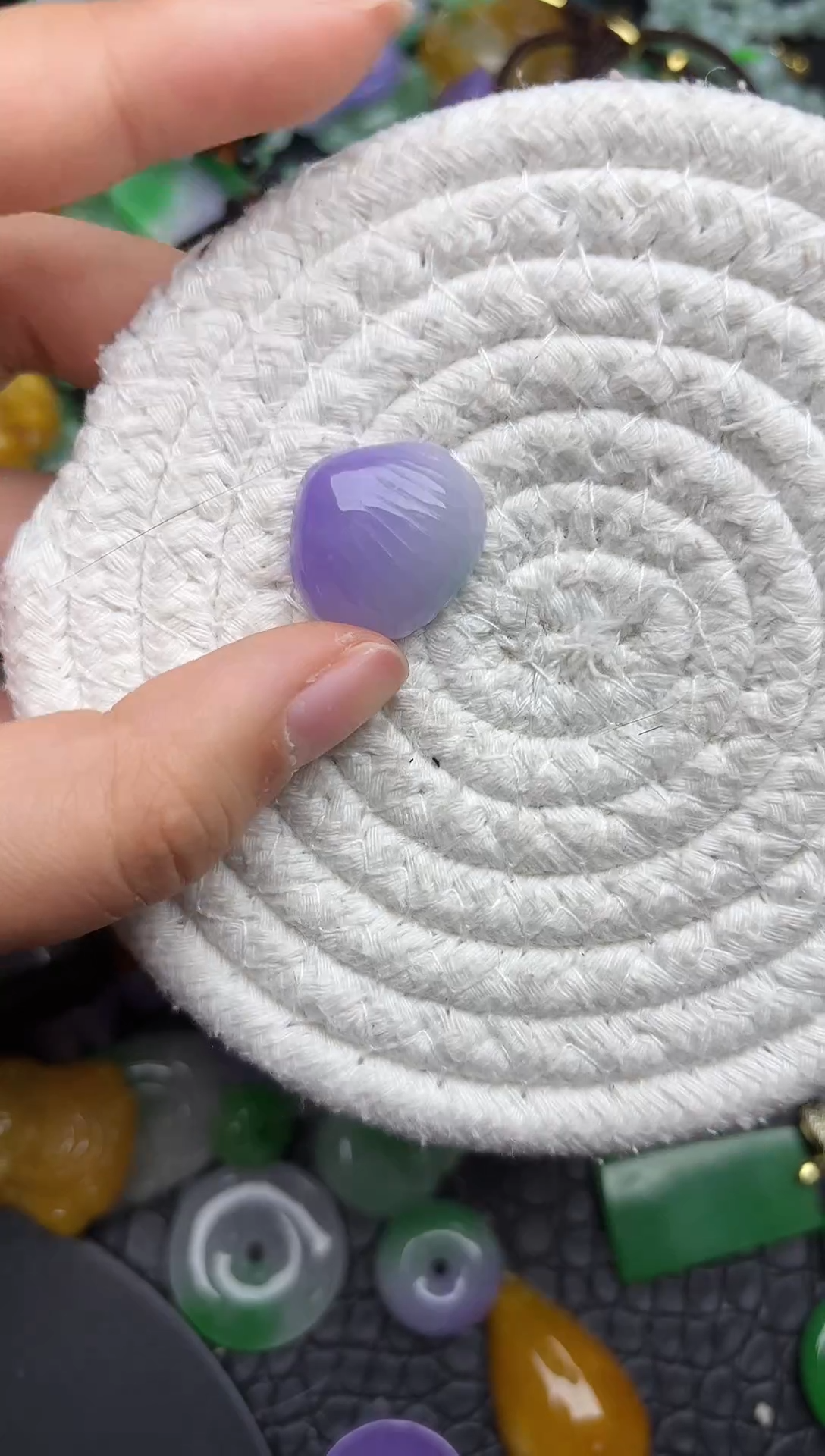 颈饰未镶嵌翡翠缅甸翡翠吊坠