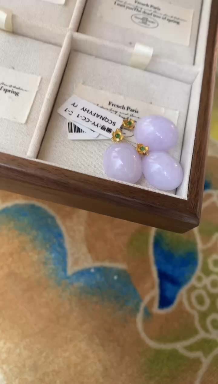 【闪购商品】翡翠颈饰18K金镶嵌蛋面 多样性发（1件）