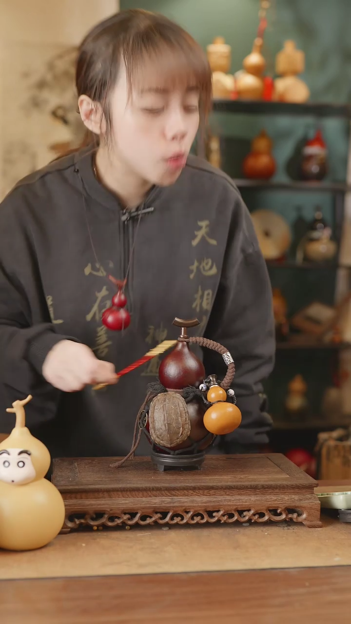 【闪购商品】140号精品天然大漆工艺防渗内胆酒葫芦~