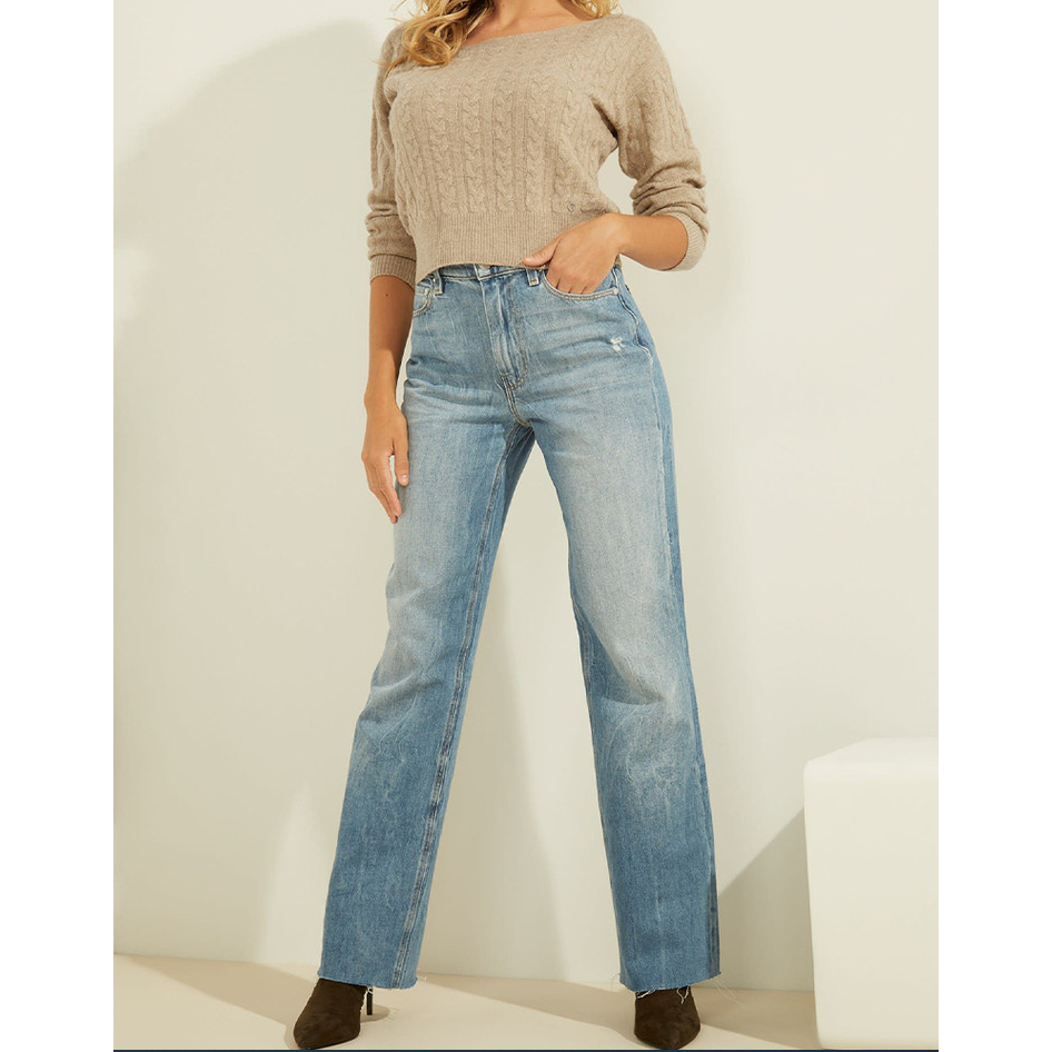 【514-542】GUESS 复古港风纯色甜妹短款针织衫毛衣 集合链接