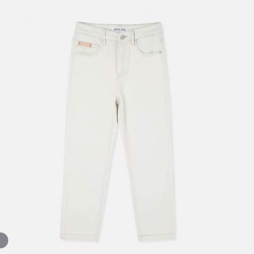 安安推荐【甜蜜告白】百搭时尚气质清新牛仔直筒休闲裤HZ-YYK1839