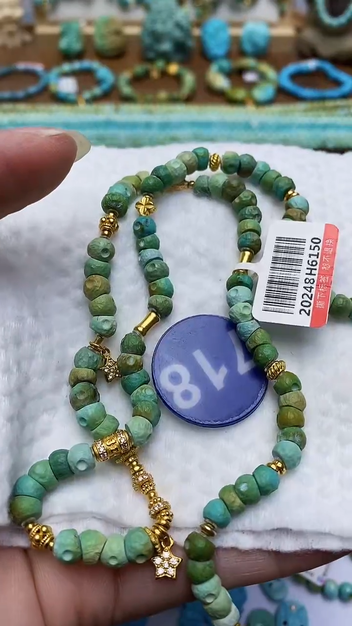 【闪购商品】绿松石项链银S925镶嵌718