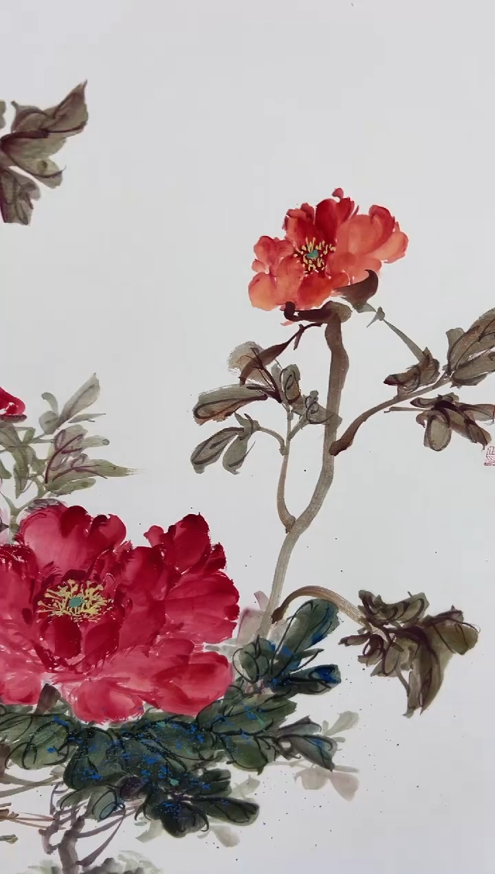 国画刘立荣亲笔绘画手绘作品D4