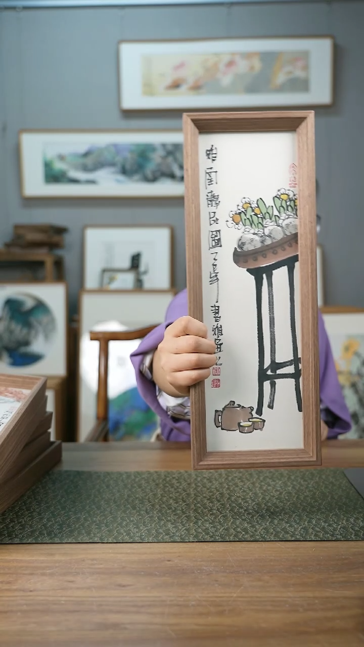 【闪购商品】书法手书/绘同款作品-协会会员老师带框作品